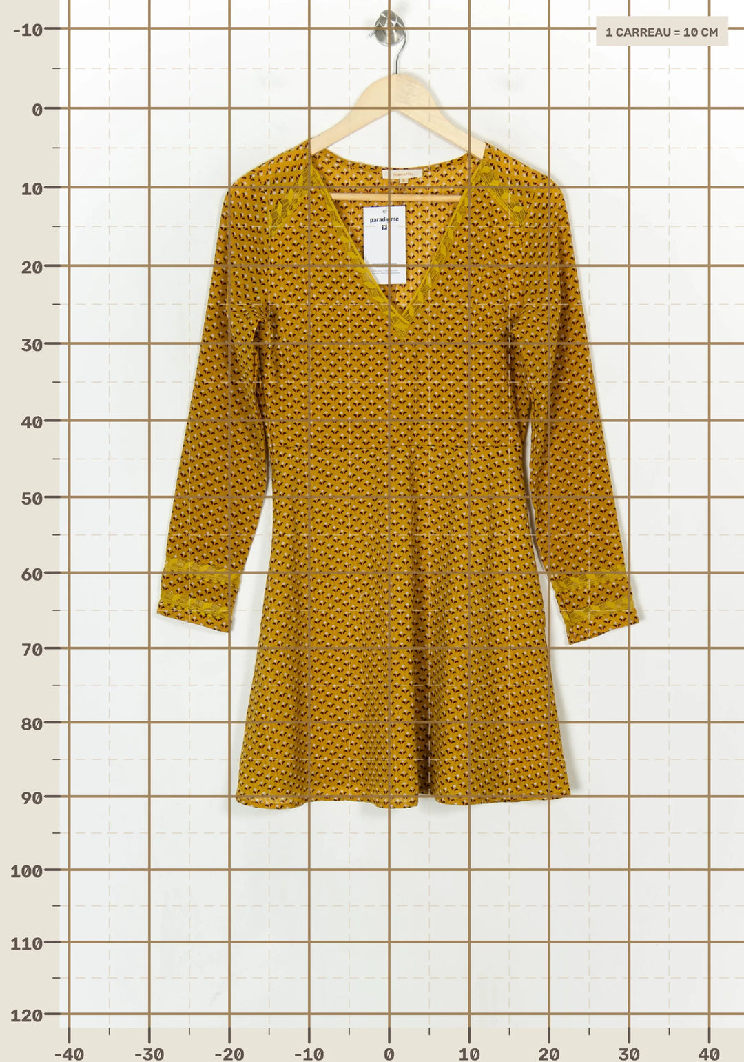 Robe Midi Jaune - Taille S/36 de la marque Grace &amp; Mila | PARAD123726 - Vendu par Paradigme - Image 4