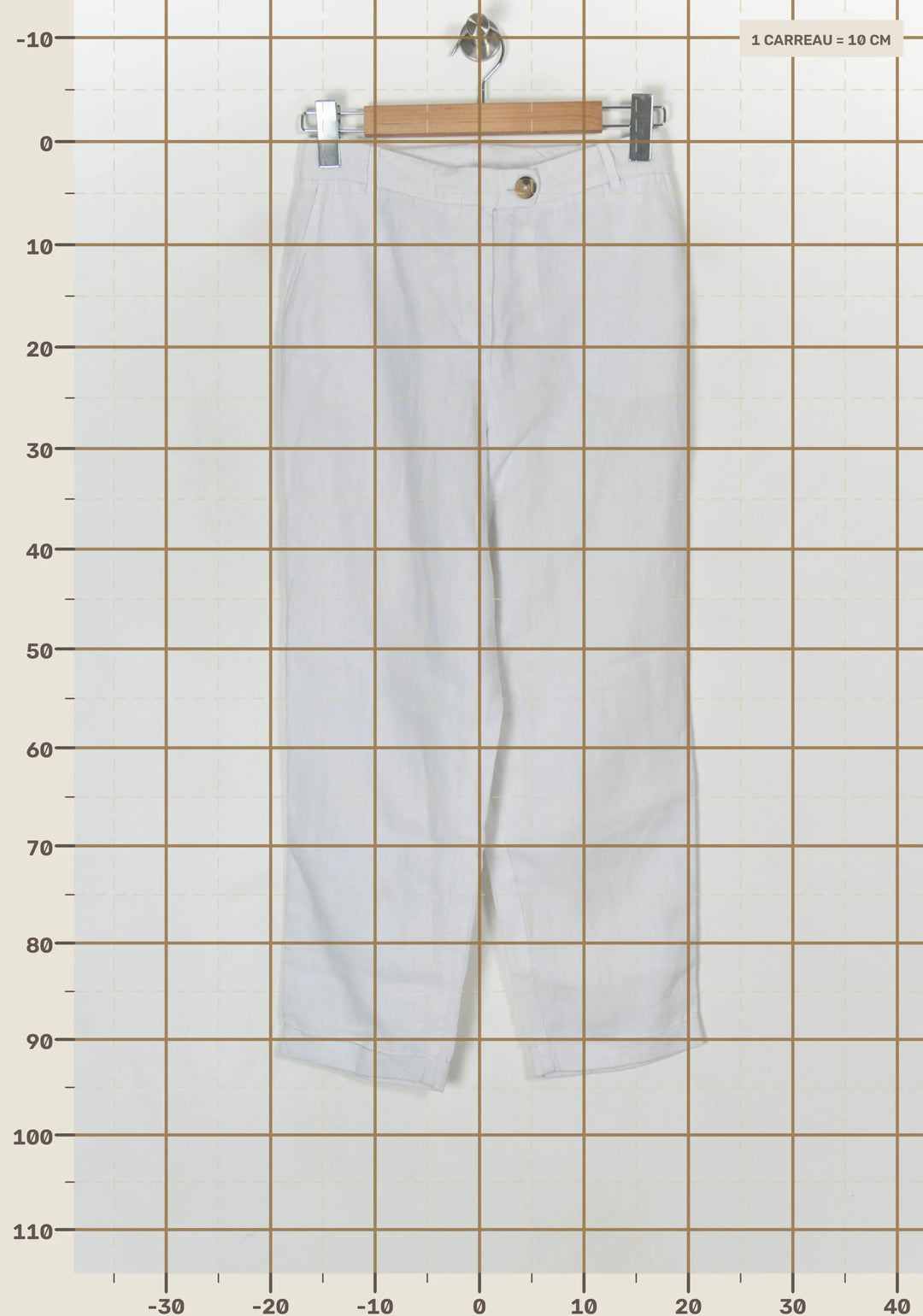 Pantalon Blanc - Taille M/38 de la marque Caroll | PARAD123728 - Vendu par Paradigme - Image 4