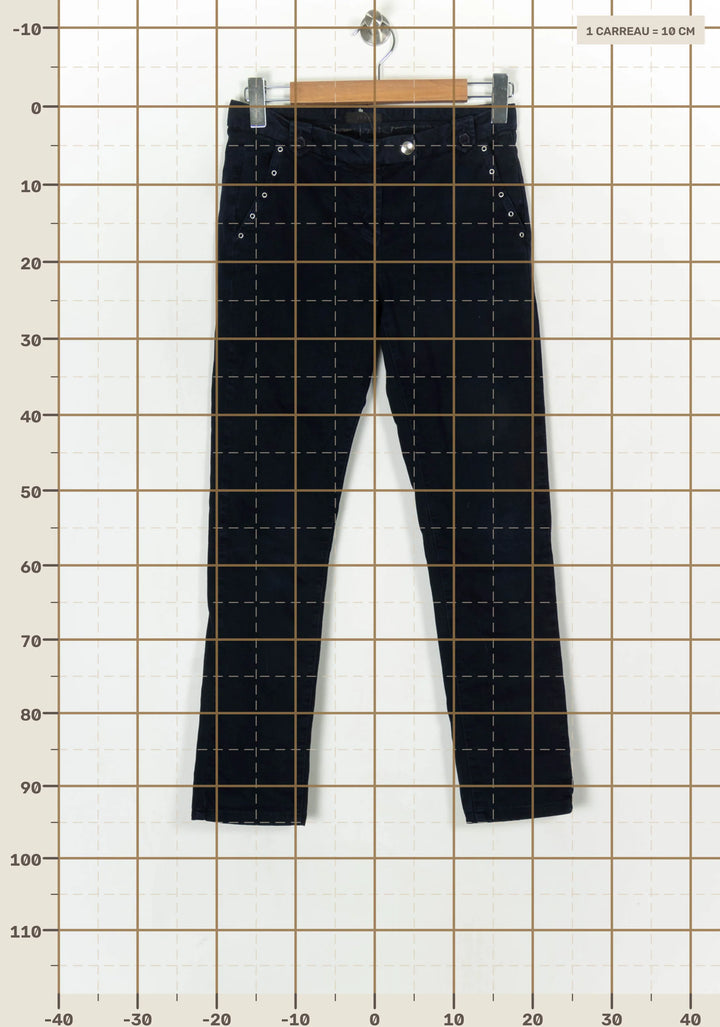 Pantalon Bleu Marine - Taille S/36 de la marque IKKS | PARAD123731 - Vendu par Paradigme - Image 4