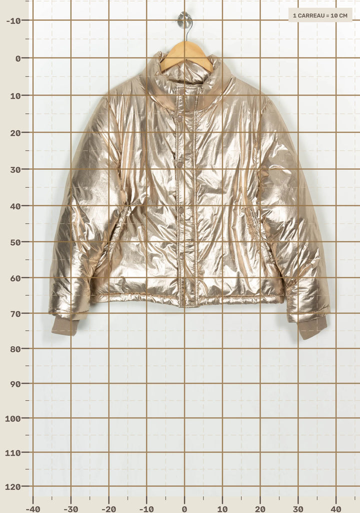 Doudoune Dorée - Taille M/38 de la marque Petite Mendigote | PARAD123734 - Vendu par Paradigme - Image 4