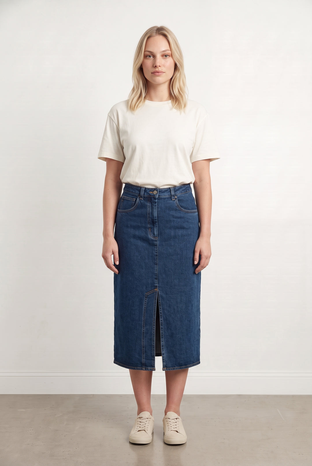 Jupe Longue Bleue - Taille L/40 de la marque Petite Mendigote | PARAD123735 - Vendu par Paradigme - Image 1
