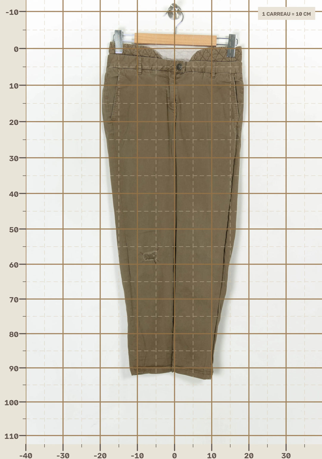Pantalon Chino Marron - Taille S/36 de la marque The Kooples | PARAD123738 - Vendu par Paradigme - Image 4