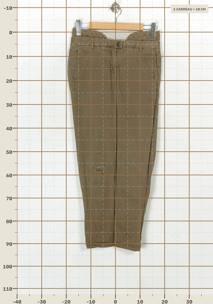 Pantalon Chino Marron - Taille S/36 de la marque The Kooples | PARAD123738 - Vendu par Paradigme - Image 4