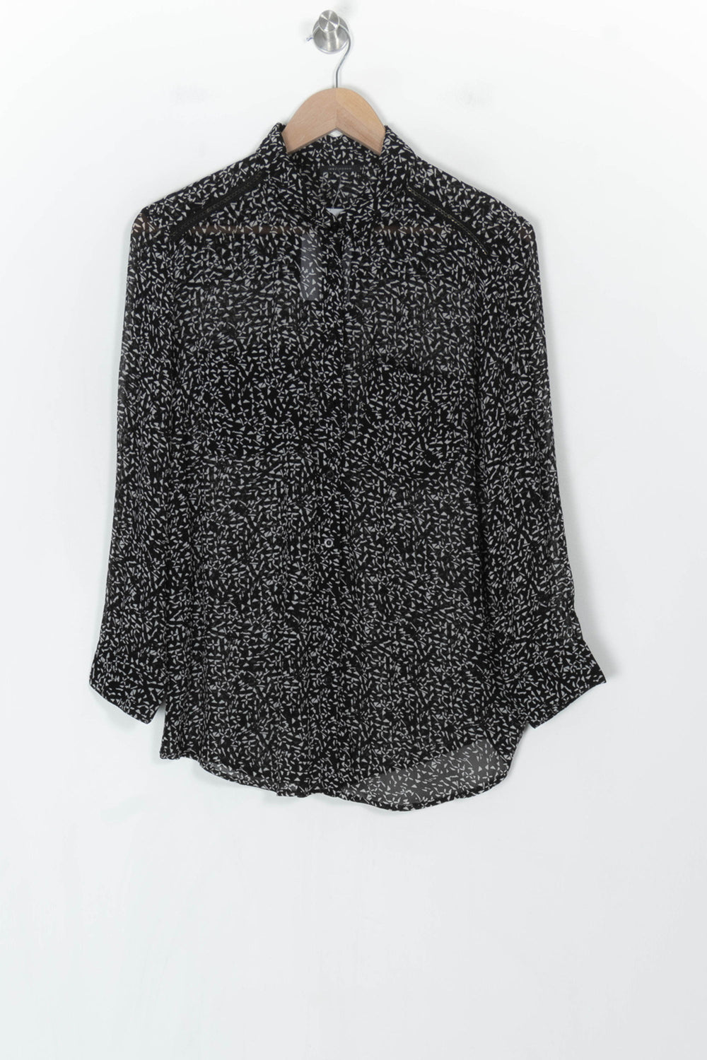 Chemise Noire et Blanche - Taille M/38 de la marque IKKS | PARAD123743 - Vendu par Paradigme - Image 2