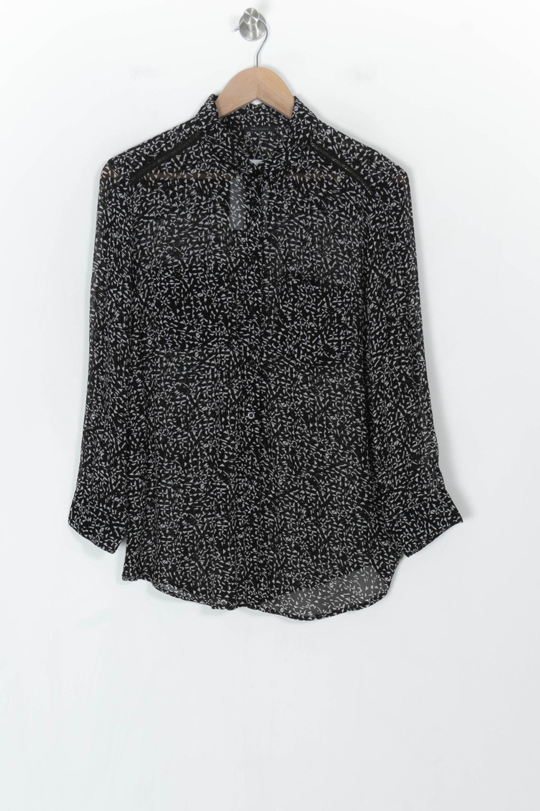 Chemise Noire et Blanche - Taille M/38 de la marque IKKS | PARAD123743 - Vendu par Paradigme - Image 2