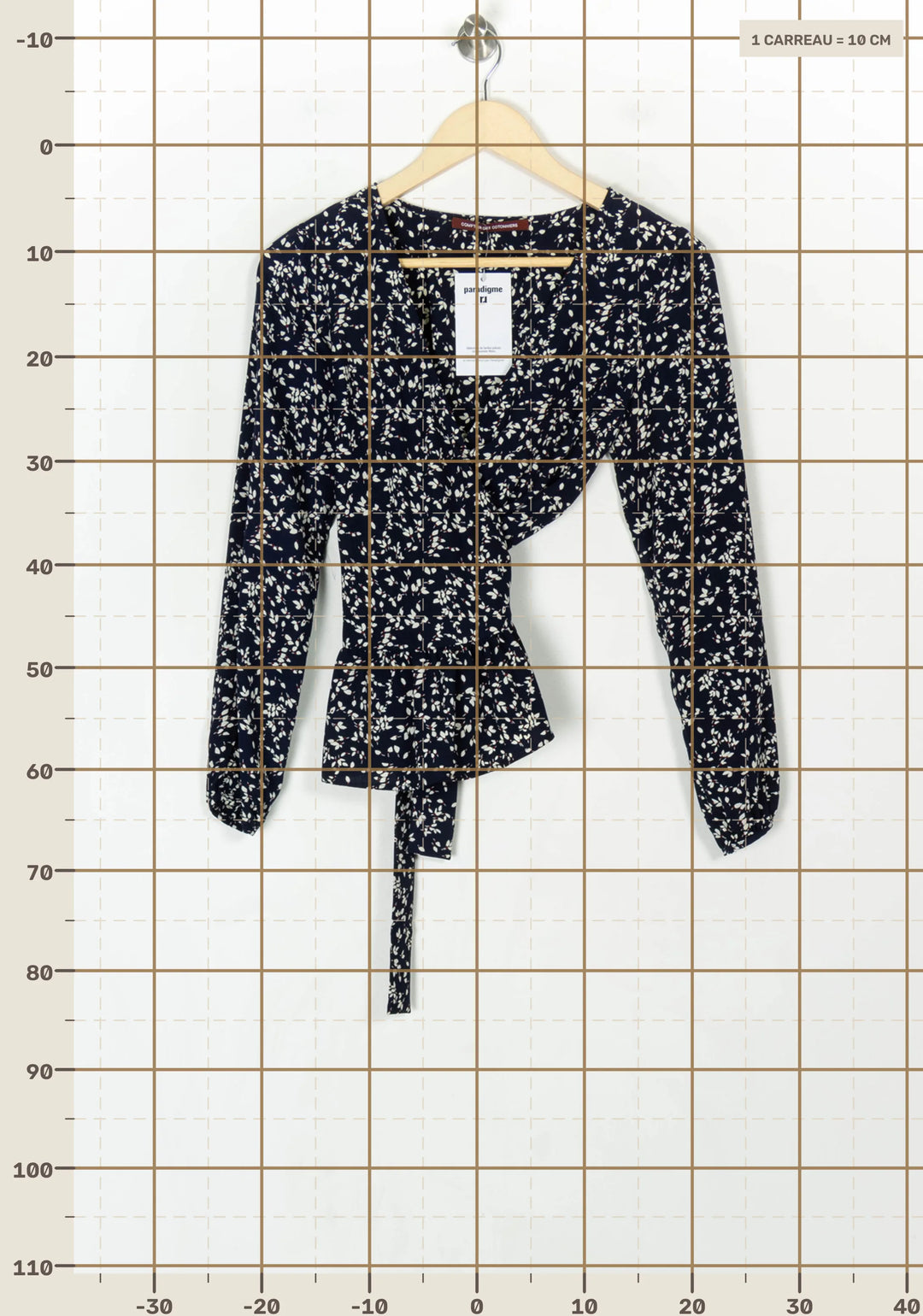 Blouse Bleue et Blanche - Taille XS/34 de la marque Comptoir des Cotonniers | PARAD123744 - Vendu par Paradigme - Image 4