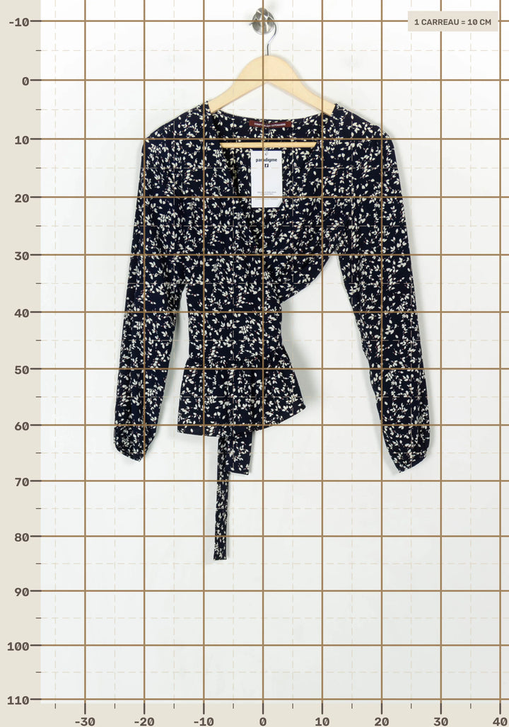 Blouse Bleue et Blanche - Taille XS/34 de la marque Comptoir des Cotonniers | PARAD123744 - Vendu par Paradigme - Image 4