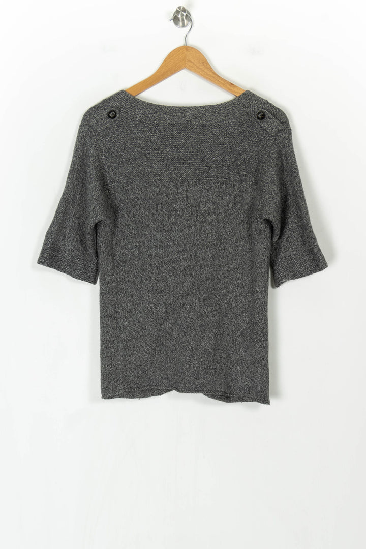 Cardigan Gris foncé - Taille S/36 de la marque Sandro | PARAD123750 - Vendu par Paradigme - Image 5