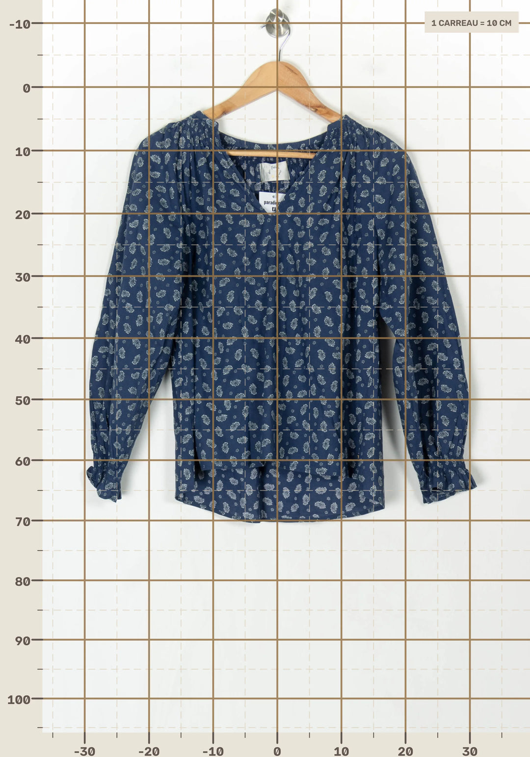 Blouse Bleue - Taille XS/34 de la marque Des petits hauts | PARAD123753 - Vendu par Paradigme - Image 4
