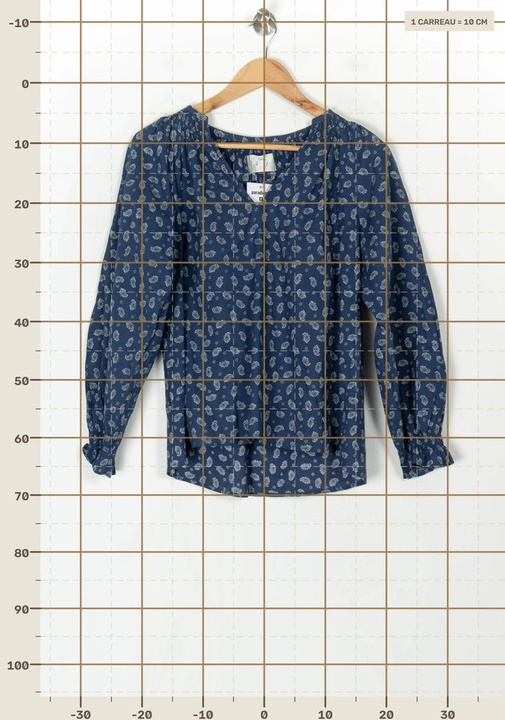 Blouse Bleue - Taille XS/34 de la marque Des petits hauts | PARAD123753 - Vendu par Paradigme - Image 4
