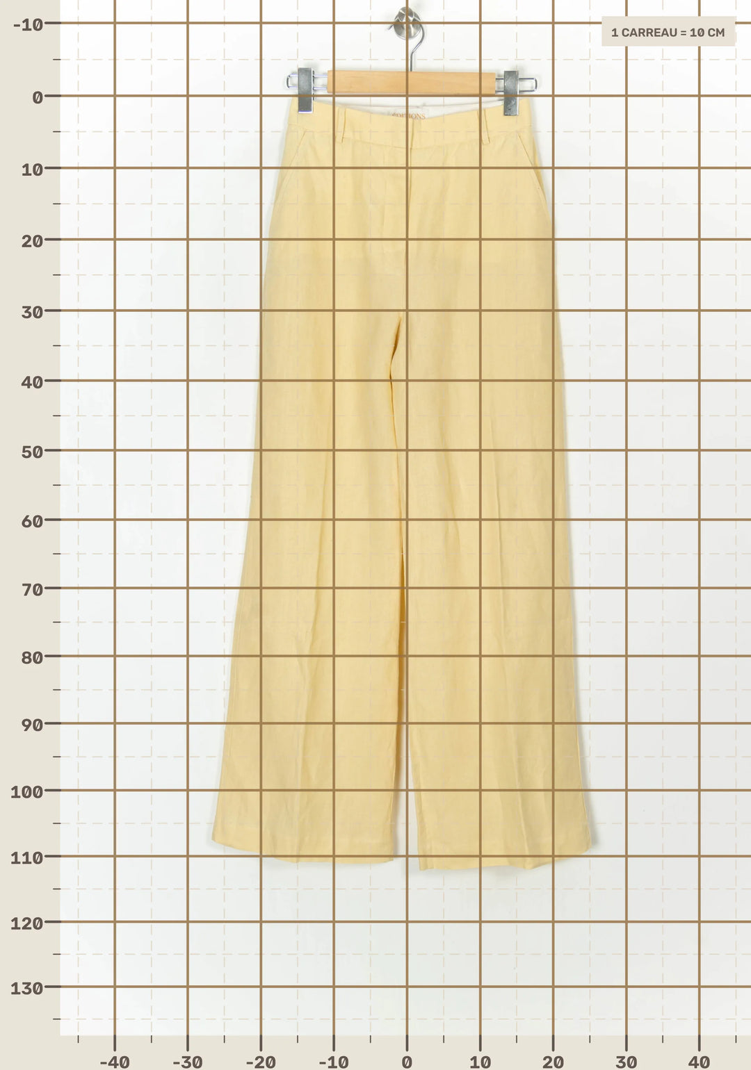 Pantalon Jaune - Taille S/36 de la marque Sézane | PARAD123757 - Vendu par Paradigme - Image 4