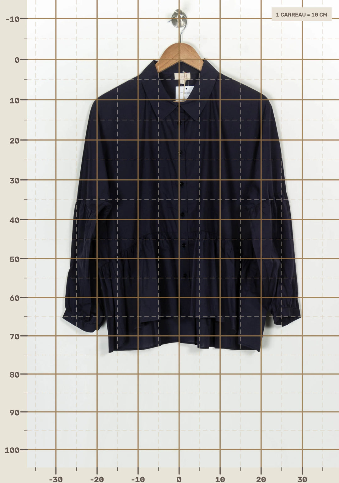 Chemise Bleu Marine - Taille L/40 de la marque Pablo | PARAD123758 - Vendu par Paradigme - Image 4