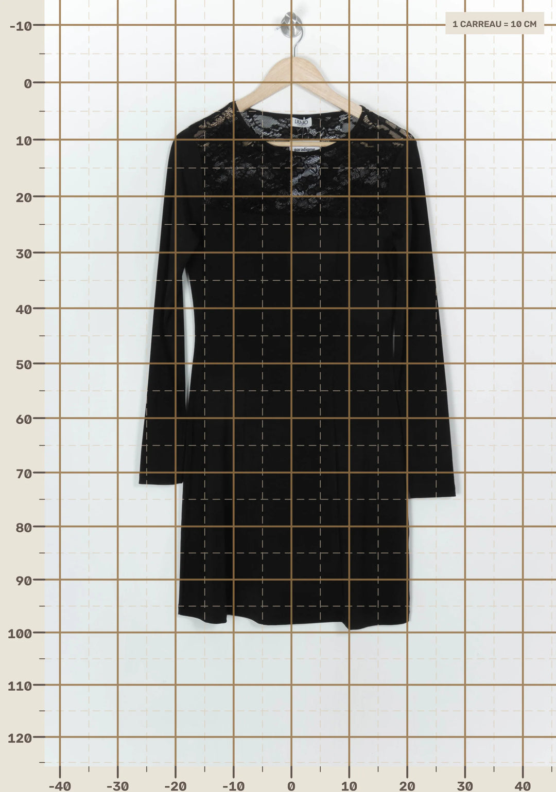 Robe Midi Noire - Taille S/36 de la marque Liu Jo | PARAD123759 - Vendu par Paradigme - Image 4
