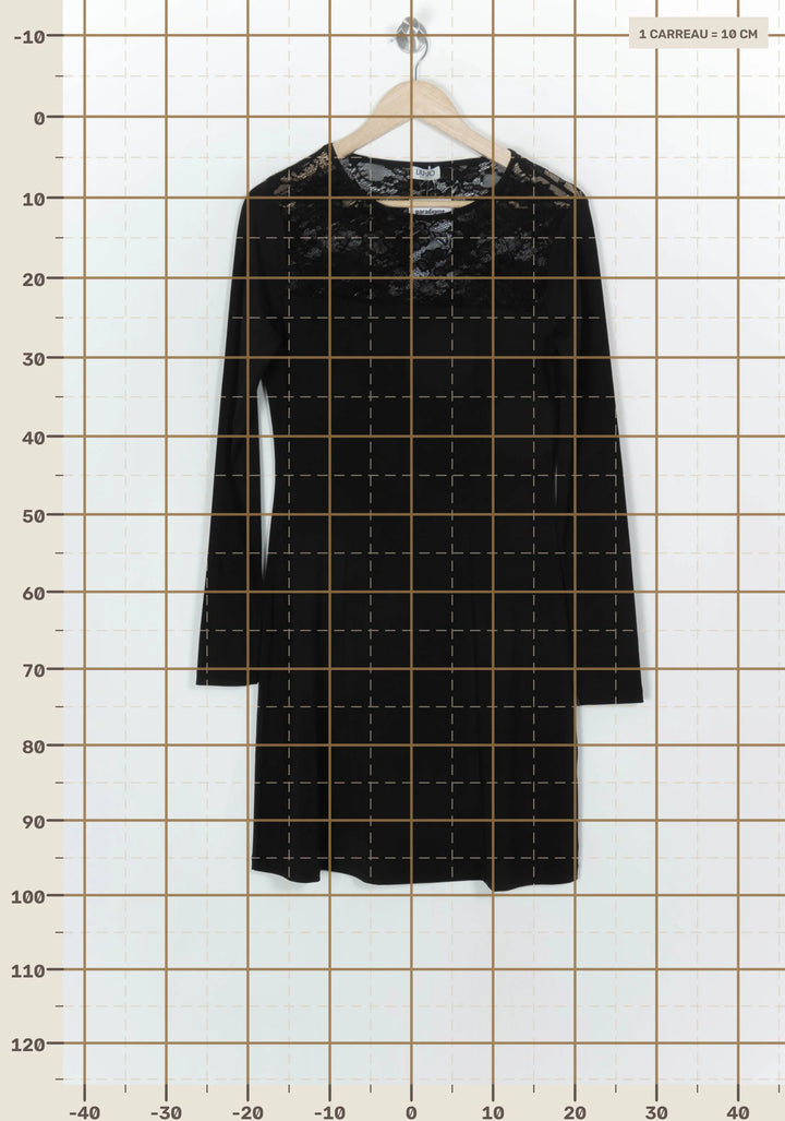 Robe Midi Noire - Taille S/36 de la marque Liu Jo | PARAD123759 - Vendu par Paradigme - Image 4