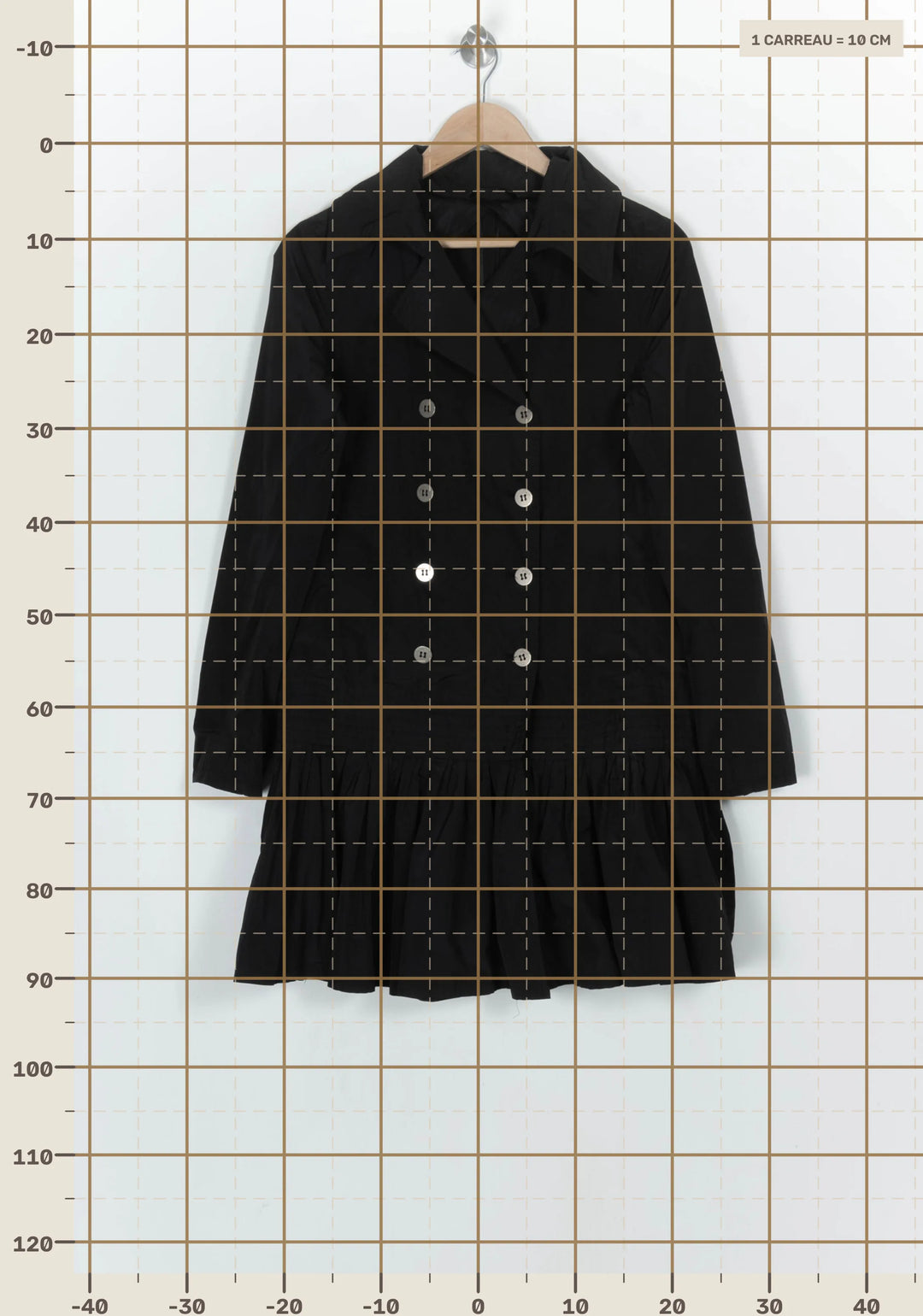 Trench Noir - Taille M/38 de la marque Liu Jo | PARAD123760 - Vendu par Paradigme - Image 4
