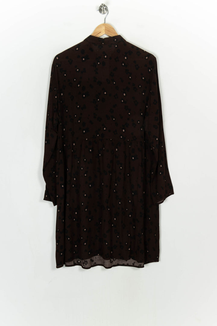 Robe Midi Marron - Taille L/40 de la marque Des petits hauts | PARAD123763 - Vendu par Paradigme - Image 5