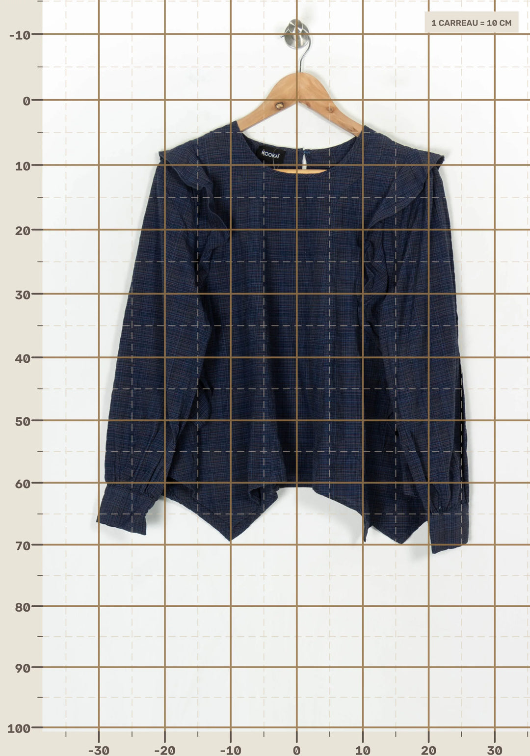 Blouse Bleue - Taille XL/42 de la marque Kookai | PARAD123764 - Vendu par Paradigme - Image 4