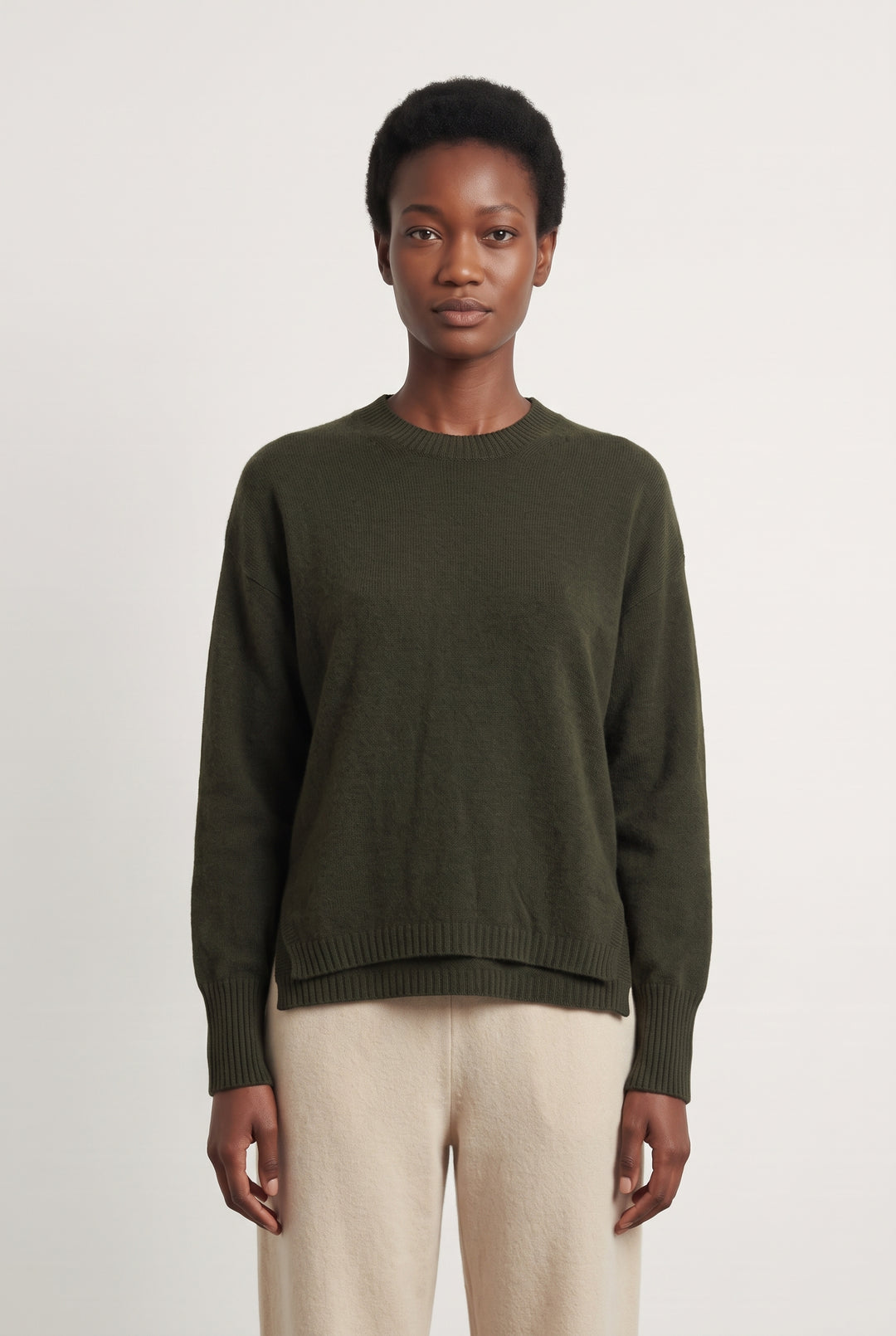 Pull Vert Foncé - Taille XS/34 de la marque La Fée Maraboutée | PARAD123766 - Vendu par Paradigme - Image 1