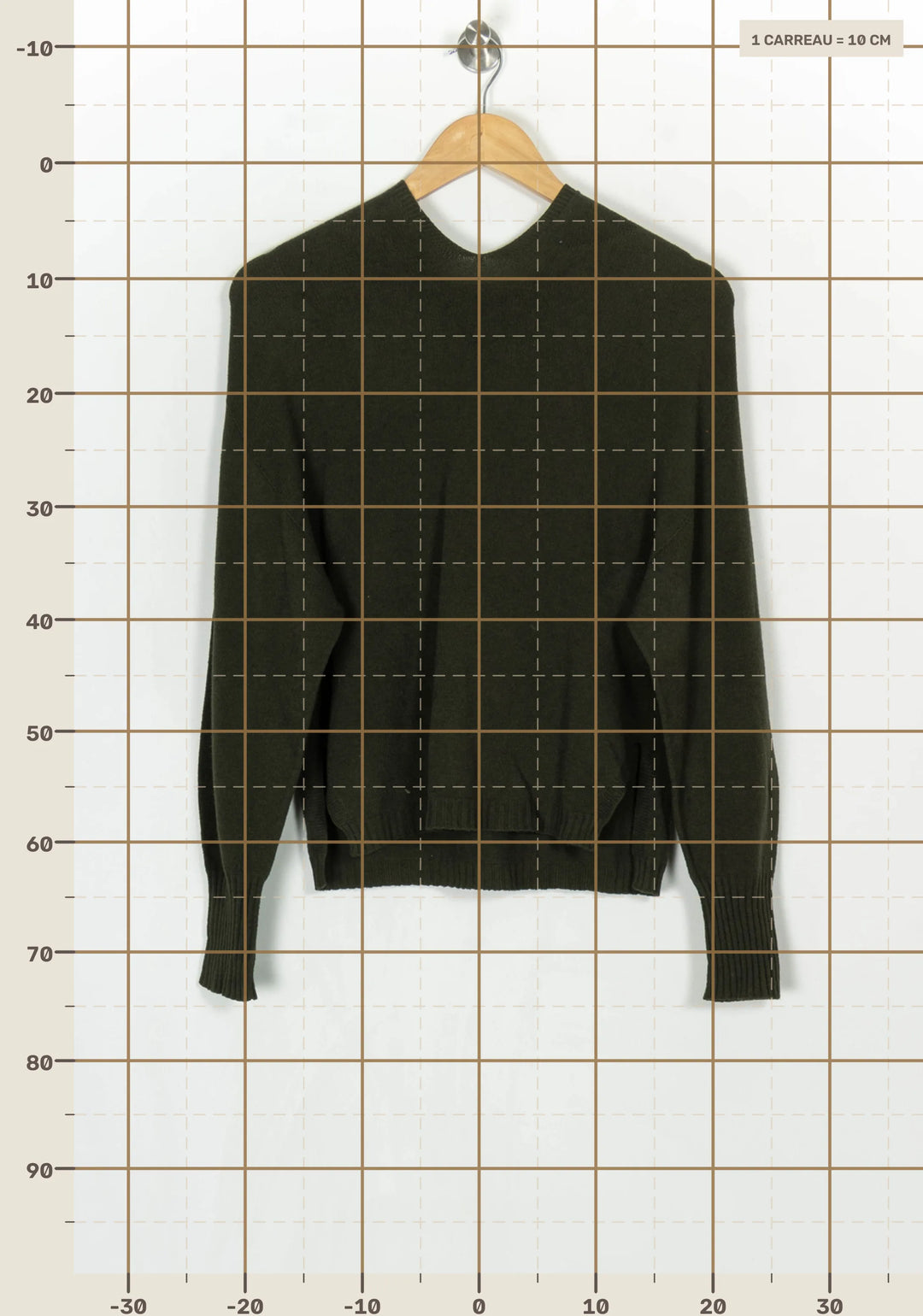 Pull Vert Foncé - Taille XS/34 de la marque La Fée Maraboutée | PARAD123766 - Vendu par Paradigme - Image 4