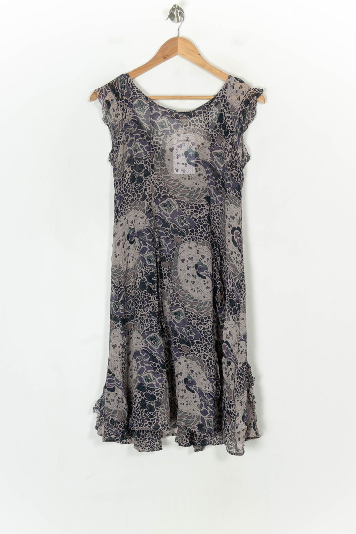 Robe Courte Grise et Violette - Taille S/36 de la marque Comptoir des Cotonniers | PARAD123768 - Vendu par Paradigme - Image 5