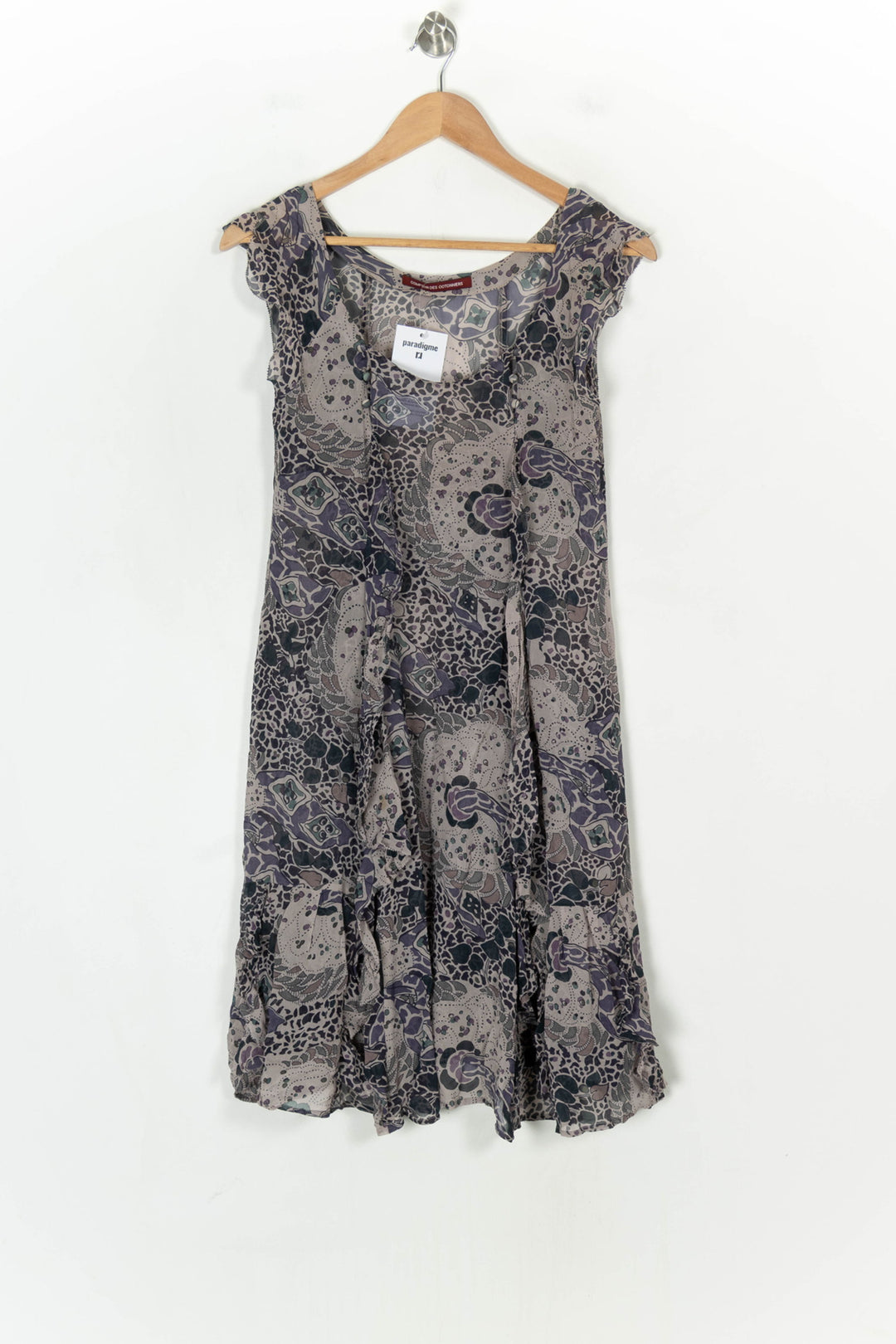 Robe Courte Grise et Violette - Taille S/36 de la marque Comptoir des Cotonniers | PARAD123768 - Vendu par Paradigme - Image 2