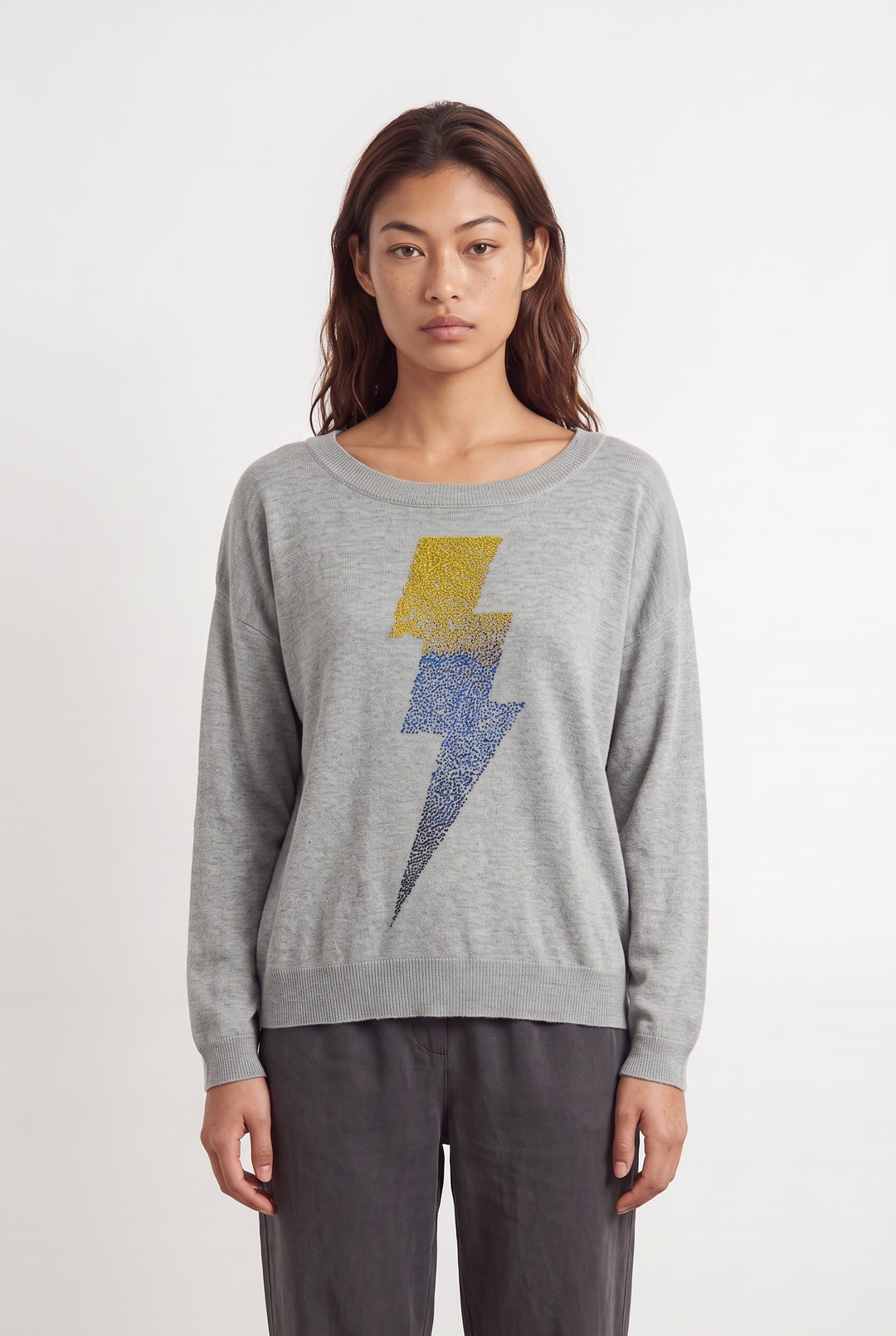 Pull Gris - Taille M/38 de la marque Kookai | PARAD123771 - Vendu par Paradigme - Image 1