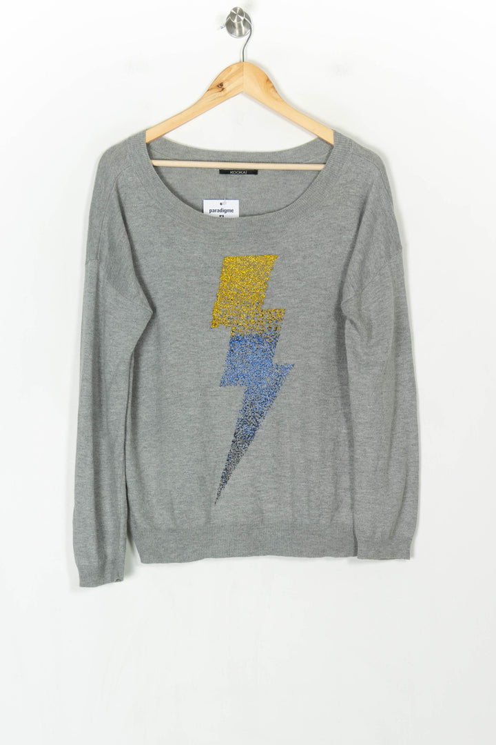 Pull Gris - Taille M/38 de la marque Kookai | PARAD123771 - Vendu par Paradigme - Image 2