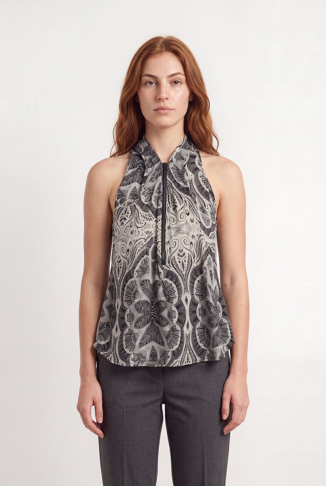 Tunique Sans Manches Noire et Blanche - Taille S/36 de la marque One Step | PARAD123772 - Vendu par Paradigme - Image 1