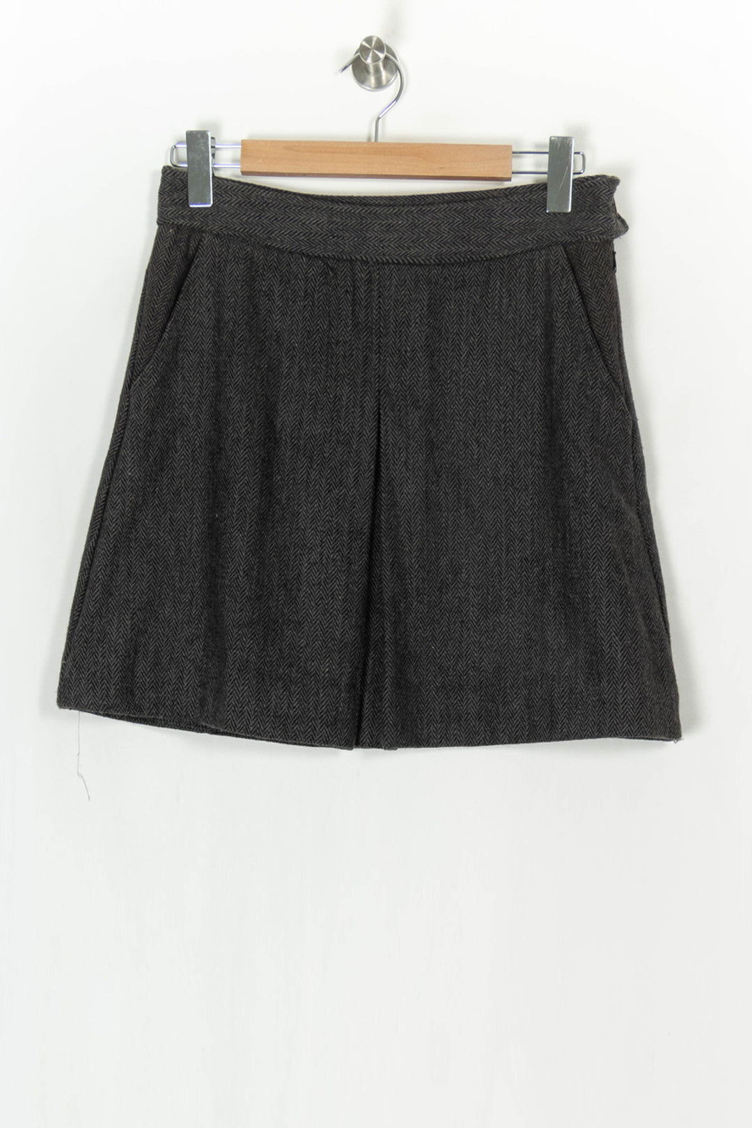 Jupe Courte Grise - Taille L/40 de la marque Bizance | PARAD123780 - Vendu par Paradigme - Image 2