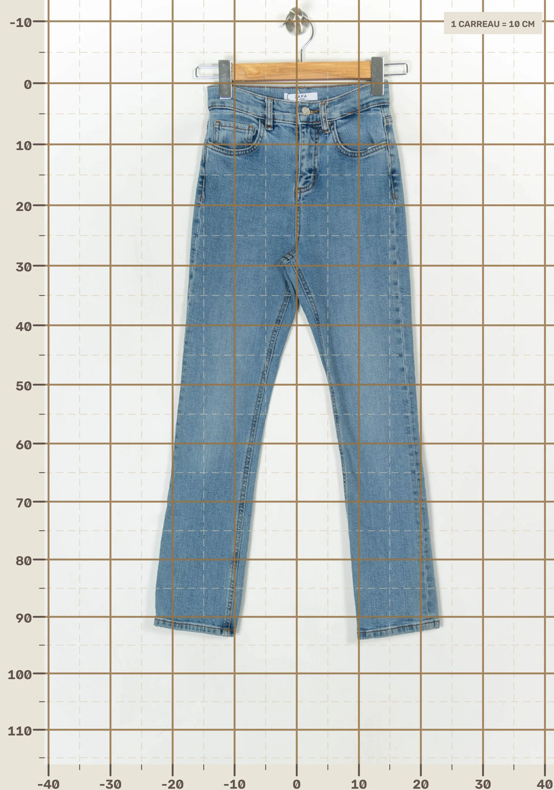 Jean Bleu - Taille XS/34 de la marque ZAPA | PARAD123783 - Vendu par Paradigme - Image 4