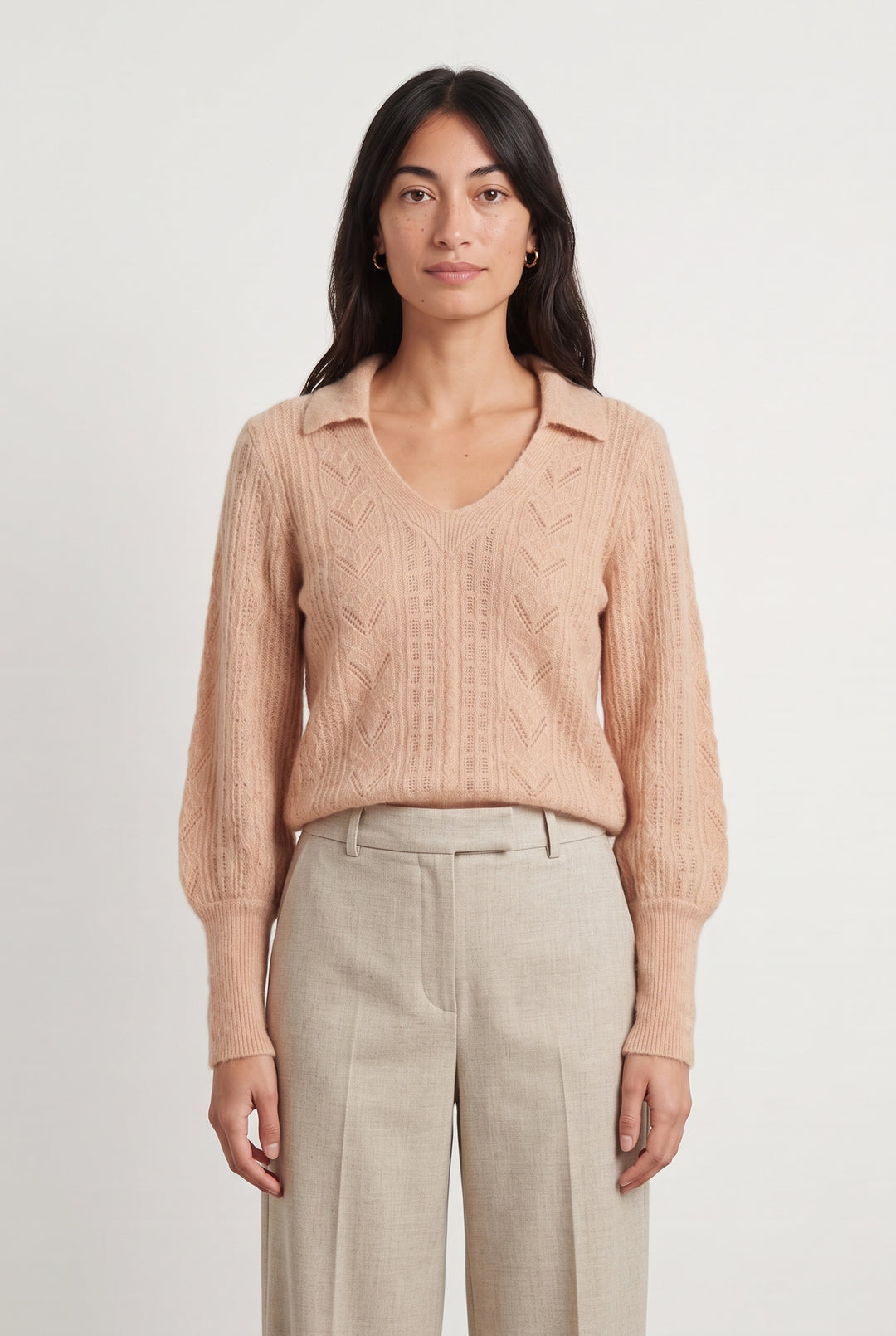 Pull Rose - Taille S/36 de la marque Caroll | PARAD123785 - Vendu par Paradigme - Image 1