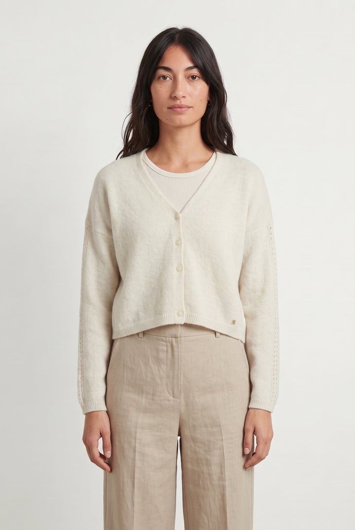 Cardigan Beige - Taille XS/34 de la marque Des petits hauts | PARAD123786 - Vendu par Paradigme - Image 1