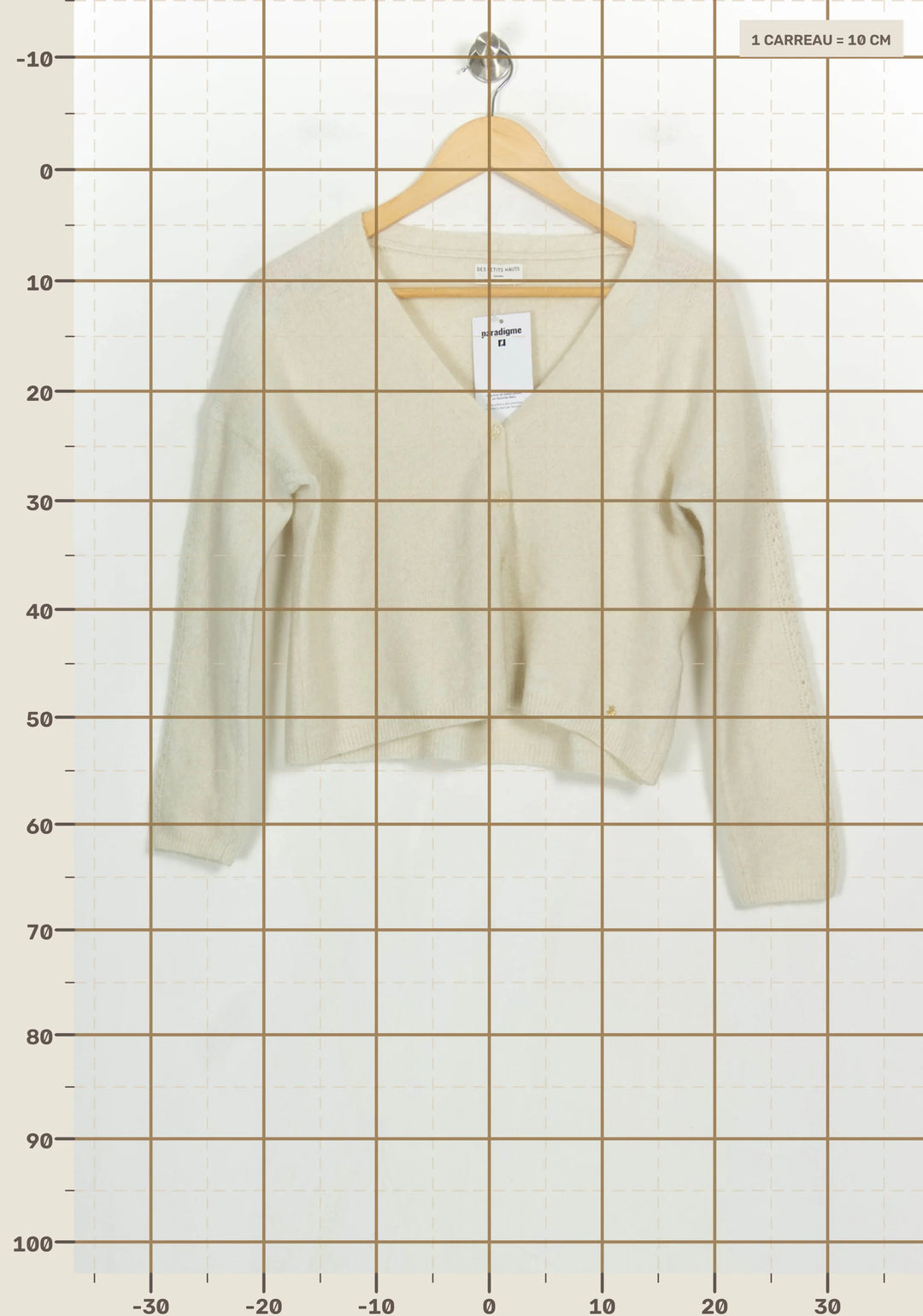 Cardigan Beige - Taille XS/34 de la marque Des petits hauts | PARAD123786 - Vendu par Paradigme - Image 4