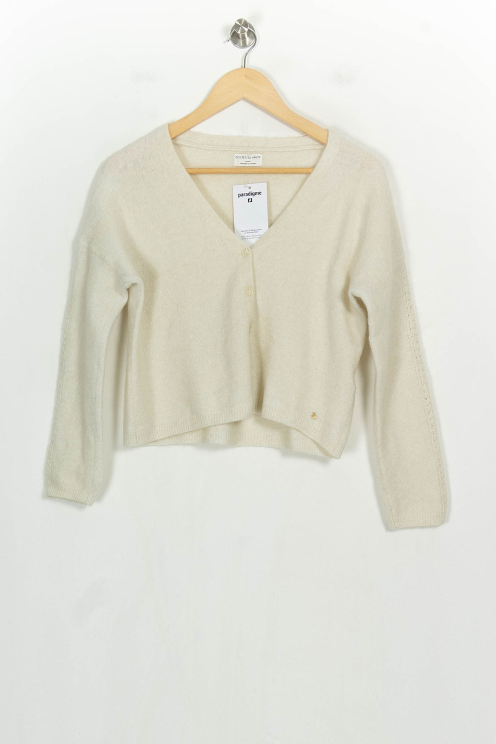 Cardigan Beige - Taille XS/34 de la marque Des petits hauts | PARAD123786 - Vendu par Paradigme - Image 2
