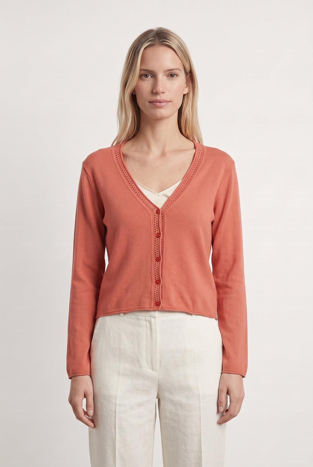Cardigan Rose - Taille M/38 de la marque One Step | PARAD123787 - Vendu par Paradigme - Image 1