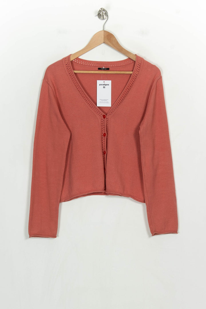 Cardigan Rose - Taille M/38 de la marque One Step | PARAD123787 - Vendu par Paradigme - Image 2