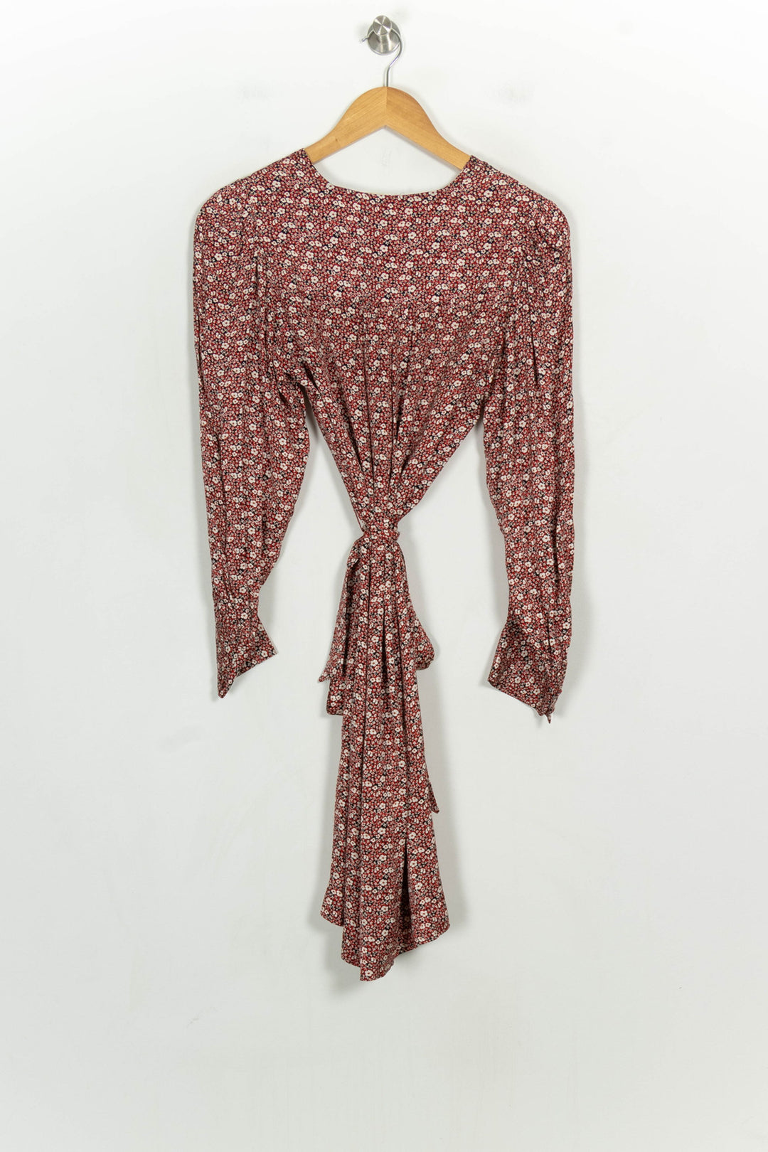 Robe Portefeuille Rouge et Blanc - Taille M/38 de la marque Caroll | PARAD123788 - Vendu par Paradigme - Image 5