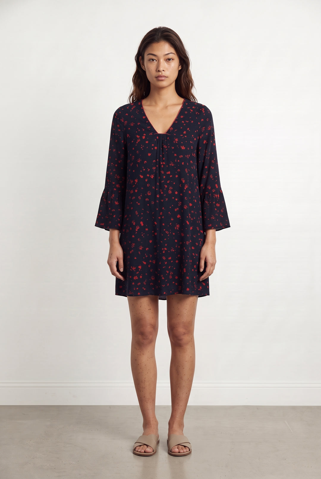 Robe Courte Bleue et Rouge - Taille S/36 de la marque Sud express | PARAD123792 - Vendu par Paradigme - Image 1