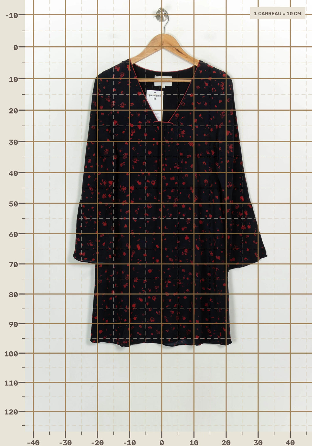 Robe Courte Bleue et Rouge - Taille S/36 de la marque Sud express | PARAD123792 - Vendu par Paradigme - Image 4