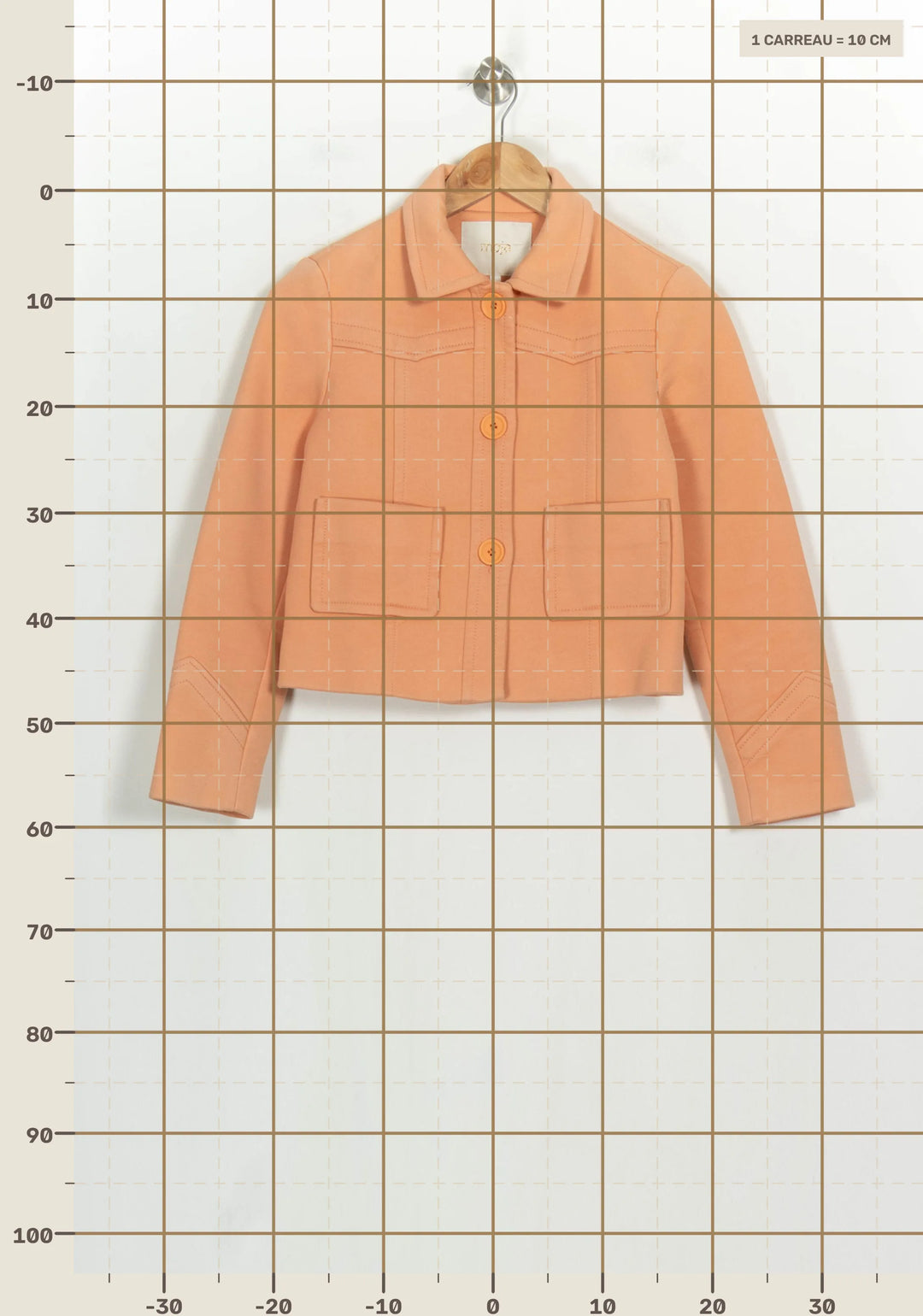 Veste Courte Orange - Taille S/36 de la marque Maje | PARAD123793 - Vendu par Paradigme - Image 4