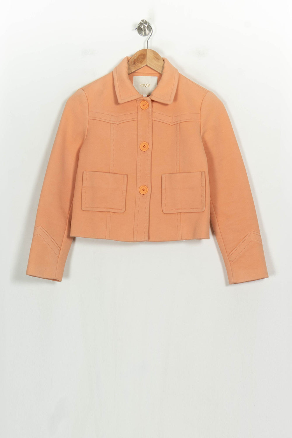 Veste Courte Orange - Taille S/36 de la marque Maje | PARAD123793 - Vendu par Paradigme - Image 2