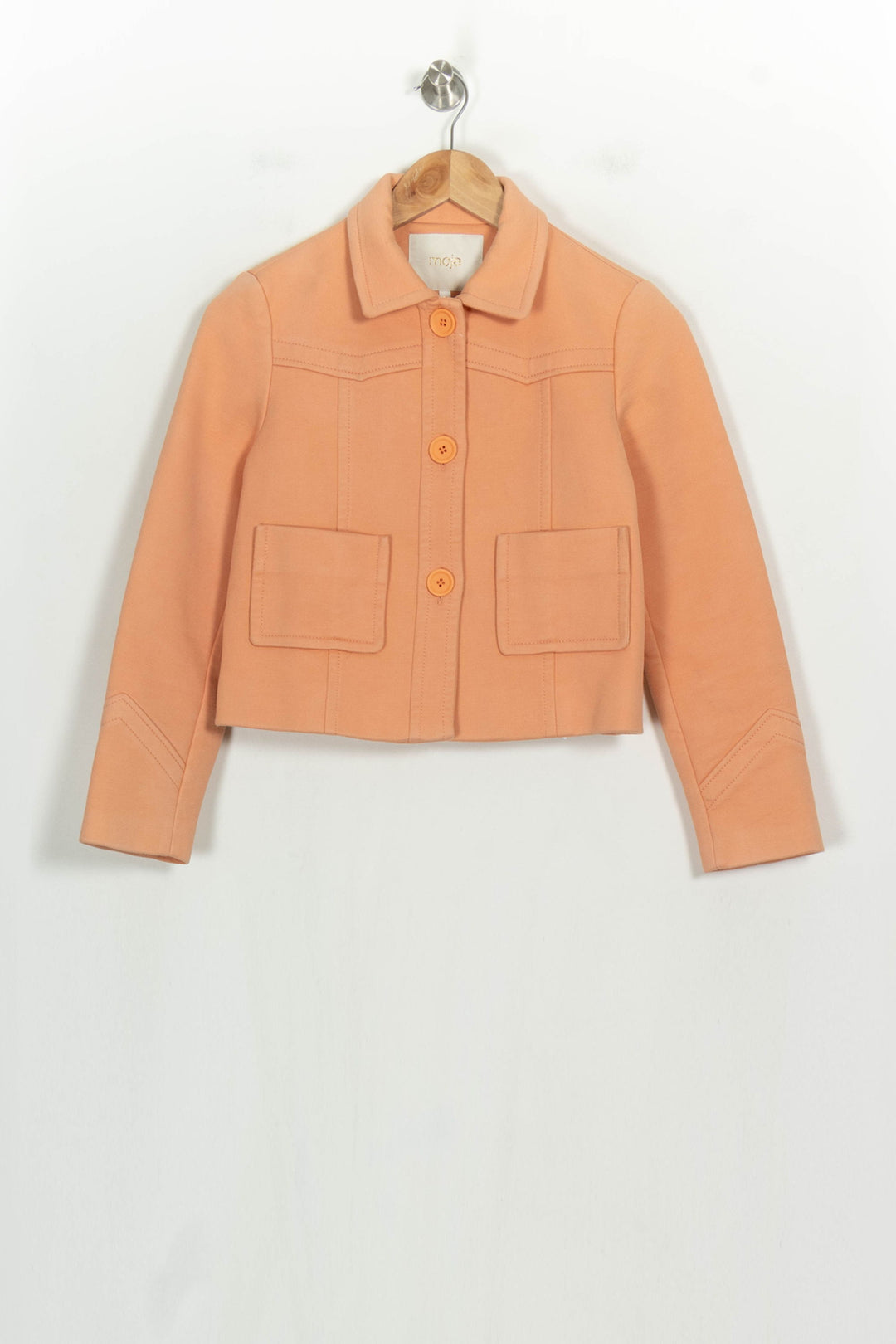 Veste Courte Orange - Taille S/36 de la marque Maje | PARAD123793 - Vendu par Paradigme - Image 2