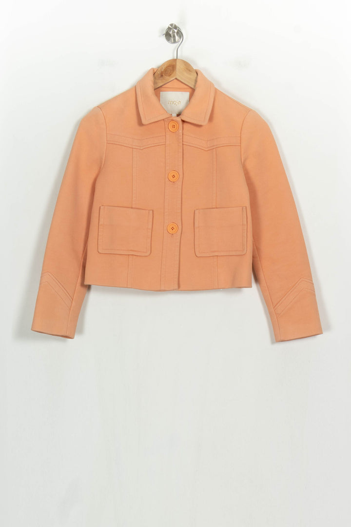 Veste Courte Orange - Taille S/36 de la marque Maje | PARAD123793 - Vendu par Paradigme - Image 2