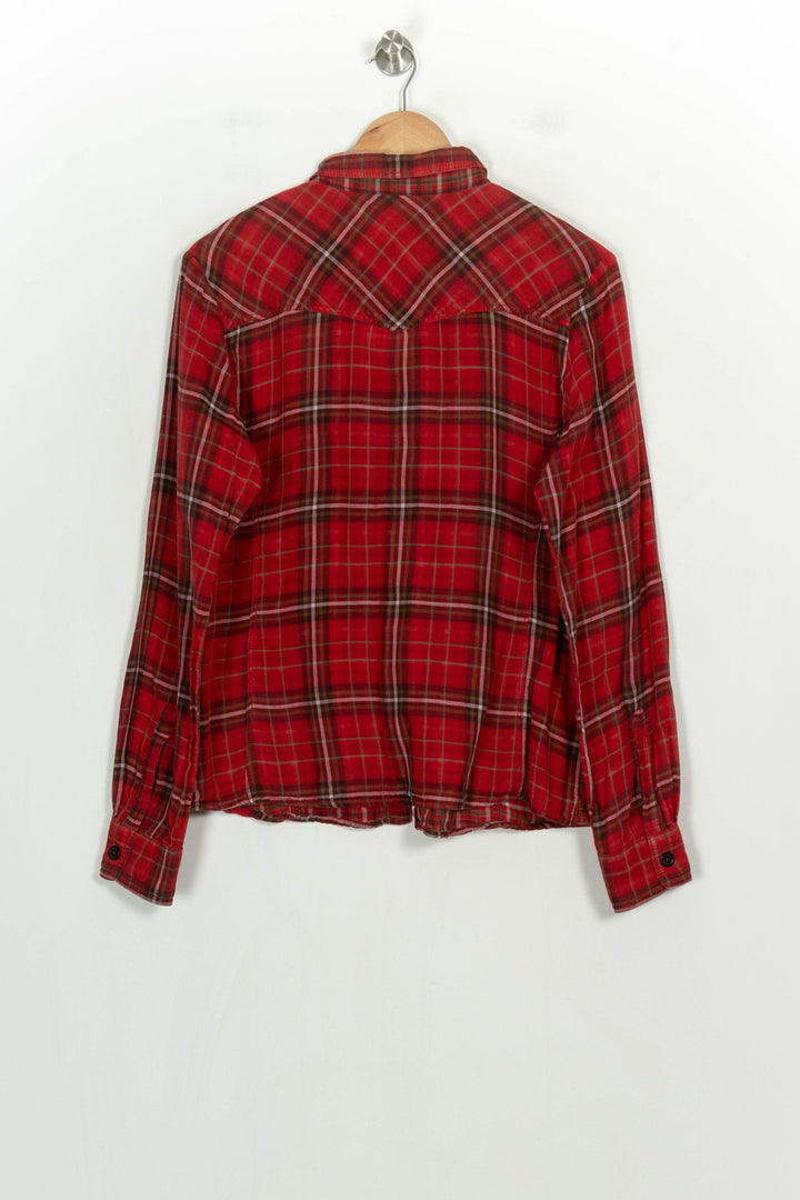 Chemise à Carreaux Rouge et Noir - Taille XL/42 de la marque IKKS | PARAD123798 - Vendu par Paradigme - Image 5