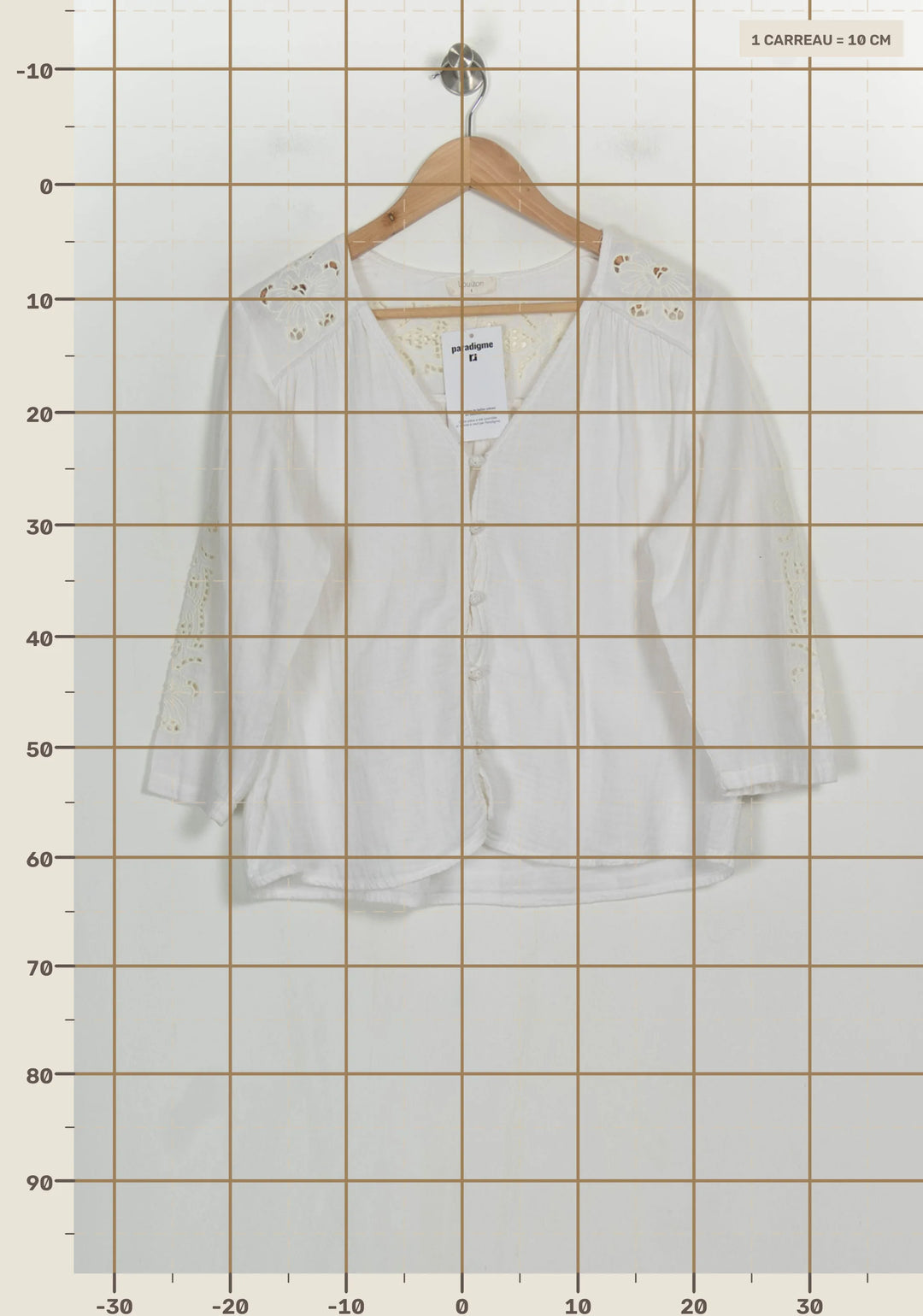 Blouse Blanche - Taille S/36 de la marque Louizon | PARAD123799 - Vendu par Paradigme - Image 4