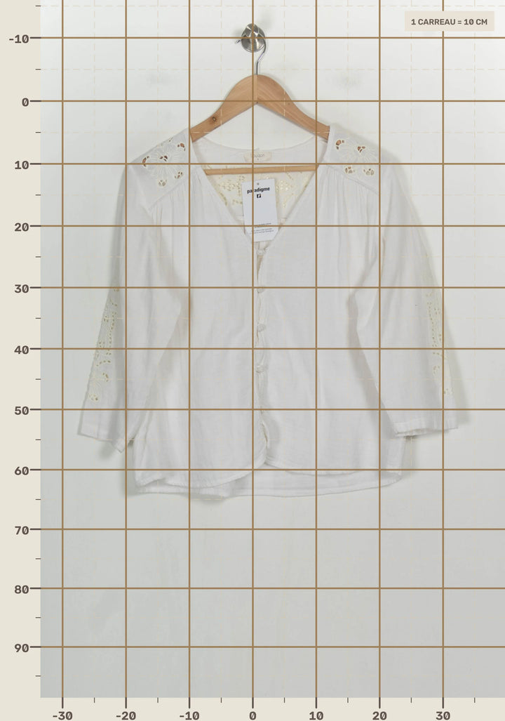 Blouse Blanche - Taille S/36 de la marque Louizon | PARAD123799 - Vendu par Paradigme - Image 4