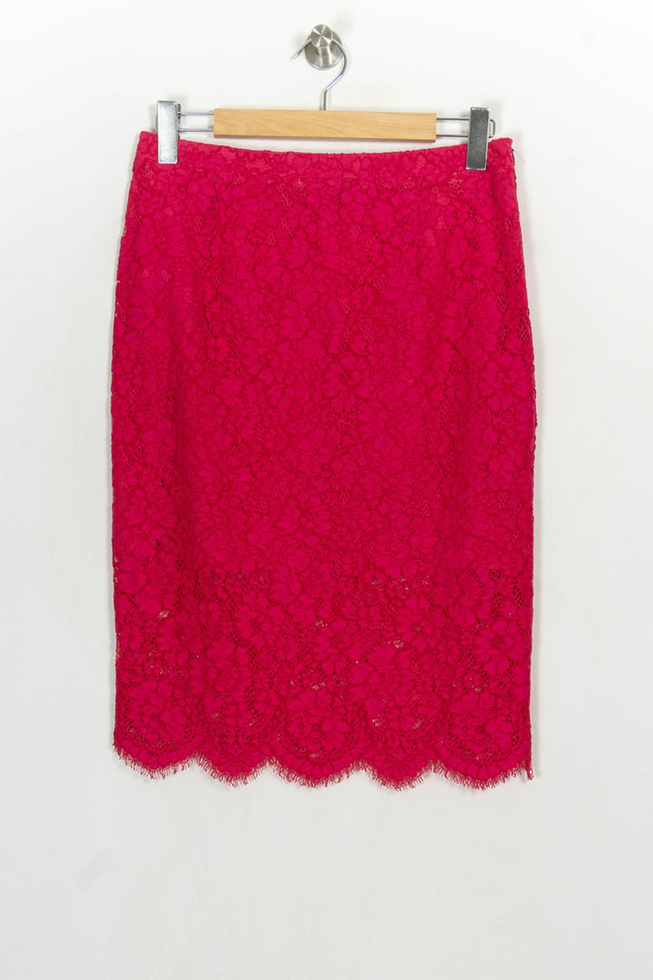 Jupe Crayon Rose - Taille L/40 de la marque Claudie Pierlot | PARAD123800 - Vendu par Paradigme - Image 2