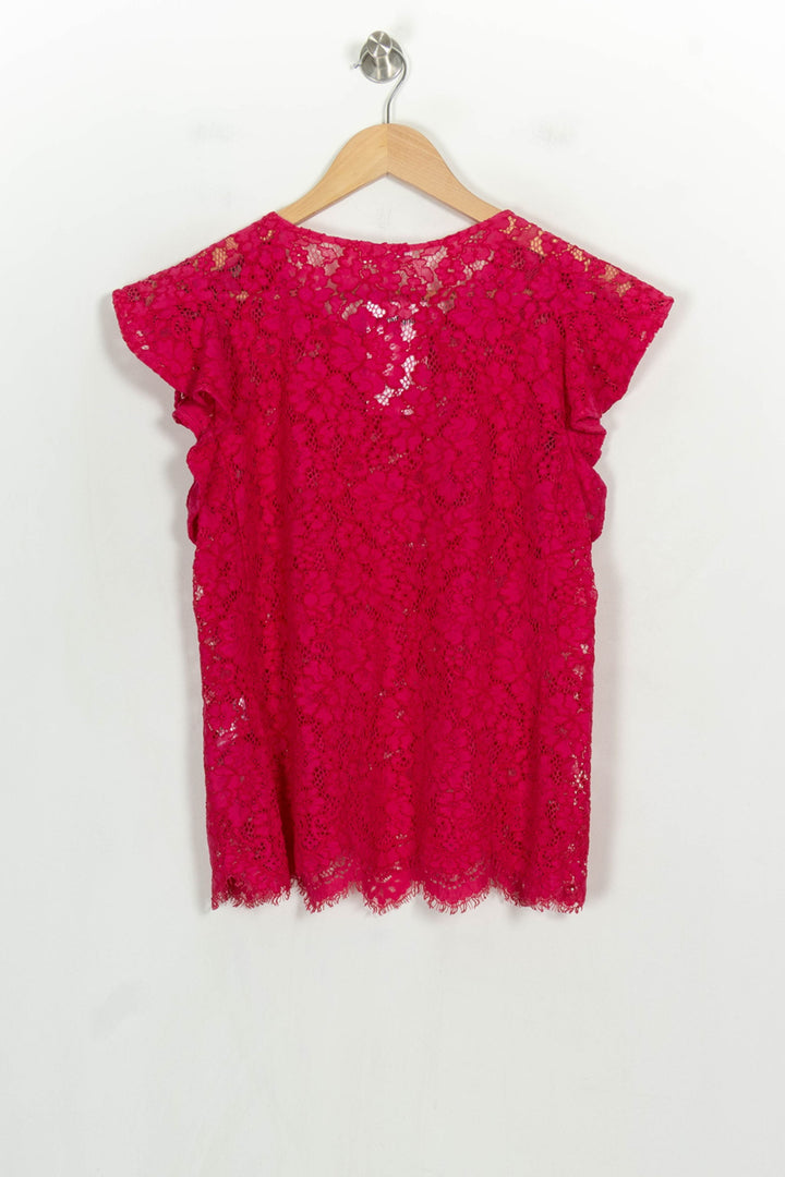 Blouse Rose - Taille L/40 de la marque Claudie Pierlot | PARAD123801 - Vendu par Paradigme - Image 5