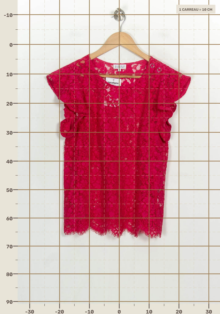 Blouse Rose - Taille L/40 de la marque Claudie Pierlot | PARAD123801 - Vendu par Paradigme - Image 4