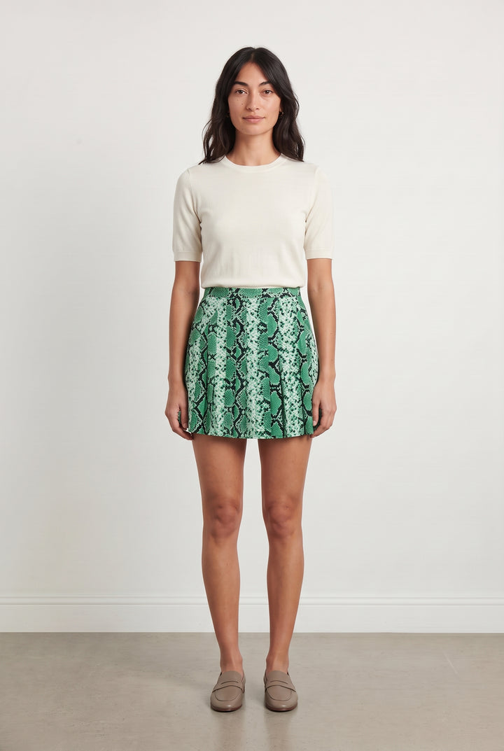 Jupe Courte Verte - Taille S/36 de la marque Sandro | PARAD123804 - Vendu par Paradigme - Image 1